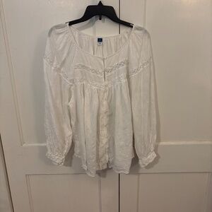 White Long Sleeve Blouse